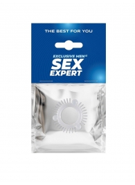 Эластичное эрекционное кольцо с 3 шариками и шипами - Sex Expert - в Пскове купить с доставкой