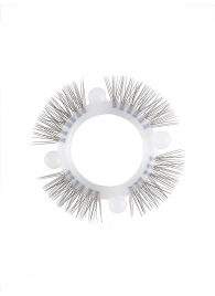 Эластичное кольцо с «ресничками» и 4 шариками - Sextaz - в Пскове купить с доставкой