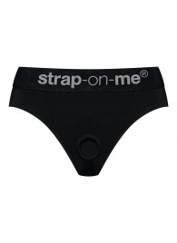 Черные трусики для насадок Heroine Lingerie Harness - size XL - Strap-on-me - купить с доставкой в Пскове