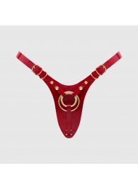 Красный пояс для фиксации насадок Strap-On-Me Leatherette Harness Fabulous - Strap-on-me - купить с доставкой в Пскове