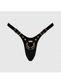 Черный пояс для фиксации насадок Strap-On-Me Leatherette Harness Fabulous - Strap-on-me - купить с доставкой в Пскове