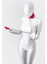 Красный ошейник с подкладкой из меха - ToyFa - купить с доставкой в Пскове