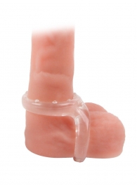 Прозрачное двойное эрекционное кольцо - Sex Expert - в Пскове купить с доставкой