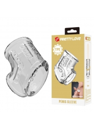 Прозрачная насадка на пенис и мошонку - Baile - в Пскове купить с доставкой