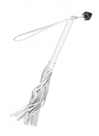 Белая кожаная плеть - 50 см. - Pecado - купить с доставкой в Пскове