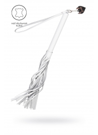 Белая кожаная плеть - 50 см. - Pecado - купить с доставкой в Пскове