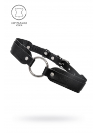 Черный кожаный чокер-ошейник со скруглёнными углами - Pecado - купить с доставкой в Пскове