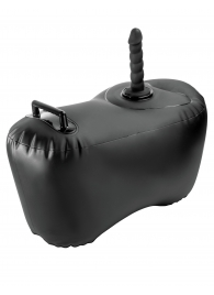 Черное надувное кресло с платформой для фиксации дилдо Body Dock Inflatable Love Seat - Pipedream - купить с доставкой в Пскове