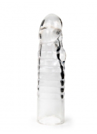 Прозрачная закрытая насадка на член - 15 см. - Sex Expert - в Пскове купить с доставкой