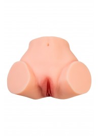 Телесный реалистичный мастурбатор-полуторс с 2 любовными входами - No Name - в Пскове купить с доставкой