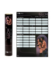 Плакат для двоих со скретч-слоем «БДСМ» - Сима-Ленд - купить с доставкой в Пскове