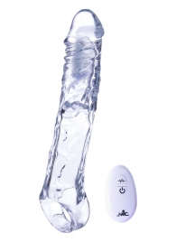 Прозрачная насадка-удлинитель Length Enhancer With Bullet с подхватом - 22,3 см. - NMC - в Пскове купить с доставкой