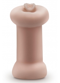 Телесный люминесцентный двусторонний мастурбатор Tasha - Blush Novelties - в Пскове купить с доставкой