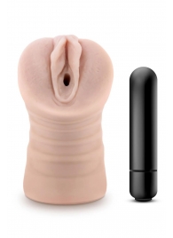 Телесный мастурбатор-вагина Ayumi с вибрацией - Blush Novelties - в Пскове купить с доставкой