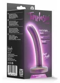Фиолетовая насадка с гладкой поверхностью Surrender 4.75 Inch Beginner Pegging Dildo - 12 см. - Blush Novelties - купить с доставкой в Пскове