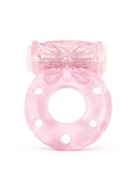 Розовое эрекционное виброкольцо с бабочкой - 1137 - в Пскове купить с доставкой