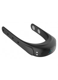 Черное эрекционное виброкольцо на ремешках - Boys of Toys - в Пскове купить с доставкой