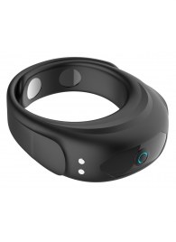 Черное эрекционное виброкольцо на ремешках - Boys of Toys - в Пскове купить с доставкой