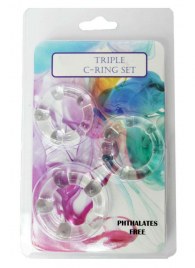 Набор из 3 эрекционных прозрачных колец - Boys of Toys - в Пскове купить с доставкой