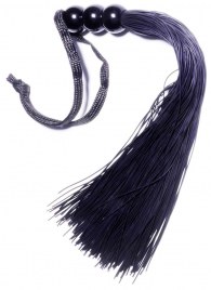 Черная силиконовая плетка - 25,4 см. - Boys of Toys - купить с доставкой в Пскове