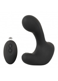 Черная анальная вибропробка с функцией расширения RC Butt Plug with 3 functions - Orion - в Пскове купить с доставкой