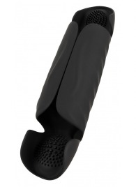 Черный вибромастурбатор с трехточечной стимуляцией Penis Trainer with 3 Point Stimulation - Orion - в Пскове купить с доставкой