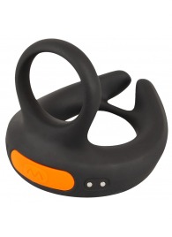 Черный вибростимулятор мошонки RC Scrotum Stimulator with Vibration - Orion - в Пскове купить с доставкой