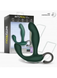 Зеленый вибромассажёр простаты Greeny - 12,8 см. - Intoyou - в Пскове купить с доставкой