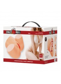 Телесный мастурбатор Liora с 2 любовными тоннелями - Baile - в Пскове купить с доставкой