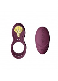 Фиолетовое эрекционное виброкольцо Bayek с пультом ДУ - Zalo - в Пскове купить с доставкой