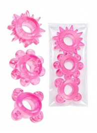 Комплект из 3 розовых эрекционных колец - Erowoman-Eroman - в Пскове купить с доставкой
