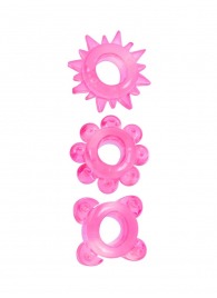 Комплект из 3 розовых эрекционных колец - Erowoman-Eroman - в Пскове купить с доставкой