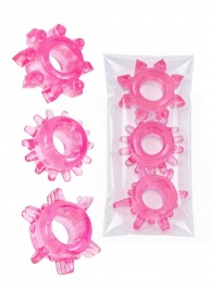 Комплект из трех розовых эрекционных колец - Erowoman-Eroman - в Пскове купить с доставкой