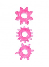 Комплект из трех розовых эрекционных колец - Erowoman-Eroman - в Пскове купить с доставкой