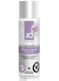 Лубрикант на водной основе для женщин JO AGAPE LUBRICANT ORIGINAL - 60 мл. - System JO - купить с доставкой в Пскове