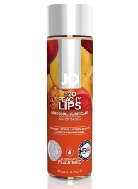 Лубрикант на водной основе с ароматом персика JO Flavored Peachy Lips - 120 мл. - System JO - купить с доставкой в Пскове