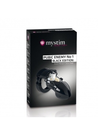 Пояс верности с электростимуляцией Mystim Pubic Enemy No1 Black Edition - MyStim - купить с доставкой в Пскове