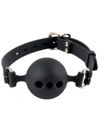 Силиконовый кляп-шар с отверстиями для дыхания Silicone Breathable Ball Gag Small - Pipedream - купить с доставкой в Пскове