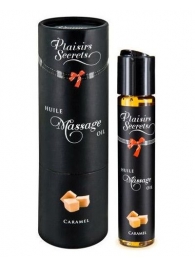 Массажное масло с ароматом карамели Huile de Massage Gourmande Caramel - 59 мл. - Plaisir Secret - купить с доставкой в Пскове