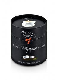 Массажная свеча с ароматом кокоса Bougie de Massage Gourmande Coco - 80 мл. - Plaisir Secret - купить с доставкой в Пскове