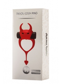 Красное эрекционное кольцо в форме дьяволенка DEVOL COCKRING - Adrien Lastic - в Пскове купить с доставкой