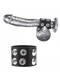 Ремень на член и мошонку 1.5  Cock Ring With Ball Strap - BlueLine - купить с доставкой в Пскове