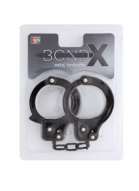 Чёрные наручники из листового металла BONDX METAL CUFFS BLACK - Dream Toys - купить с доставкой в Пскове