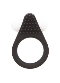 Чёрное эрекционное кольцо LIT-UP SILICONE STIMU RING 1 BLACK - Dream Toys - в Пскове купить с доставкой