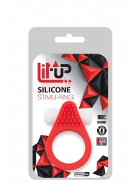 Красное эрекционное кольцо LIT-UP SILICONE STIMU RING 1 RED - Dream Toys - в Пскове купить с доставкой