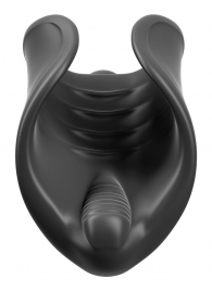 Чёрный мастурбатор Vibrating Silicone Stimulator с вибрацией - Pipedream - в Пскове купить с доставкой