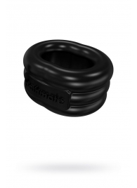 Чёрное эрекционное виброкольцо Stretch - Bathmate - в Пскове купить с доставкой