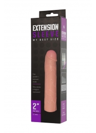 Насадка-удлинитель Extension sleeve телесного цвета - 18,5 см. - Sitabella - в Пскове купить с доставкой