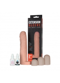 Насадка-удлинитель Extension sleeve с подхватом мошонки - 19 см. - Sitabella - в Пскове купить с доставкой