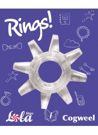 Прозрачное эрекционное кольцо Rings Cogweel - Lola Games - в Пскове купить с доставкой